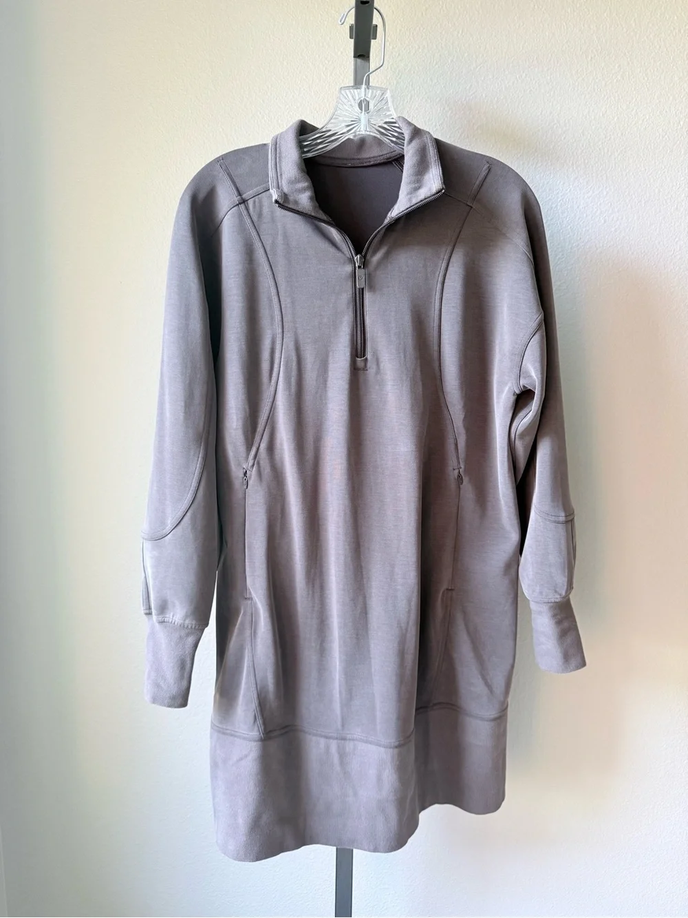 Lululemon Softstream long sleeve half zip dress- espresso size 6